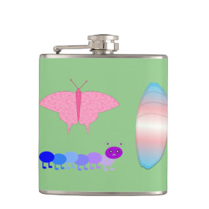 Flasques LGBTQIA Papillon de la Fierté Transgenre Chenille