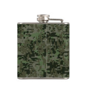 Flasques Libra Zodiac Symbole de Green Digital Camouflage (Dos)