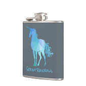 Flasques Licorne bleue géométrique (Gauche)