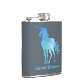 Flasques Licorne bleue géométrique (Droite)