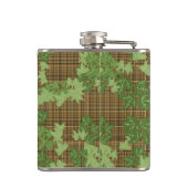 Flasques Lierre vert sur plaid doré noir (Dos)
