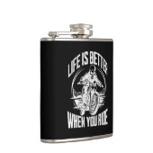 Flasques Life is Better When You Ride Motorcycle Skull (Droite)