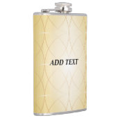 Flasques Lignes abstraites dorées (Droite)