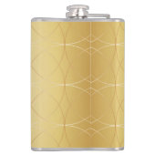 Flasques Lignes abstraites dorées (Dos)