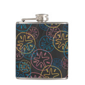 Flasques Lignes de Dollar de Sable Rouge Jaune Bleu (Devant)