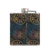 Flasques Lignes de Dollar de Sable Rouge Jaune Bleu (Dos)