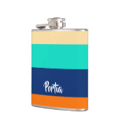 Flasques Lignes multicolores à motifs (Gauche)