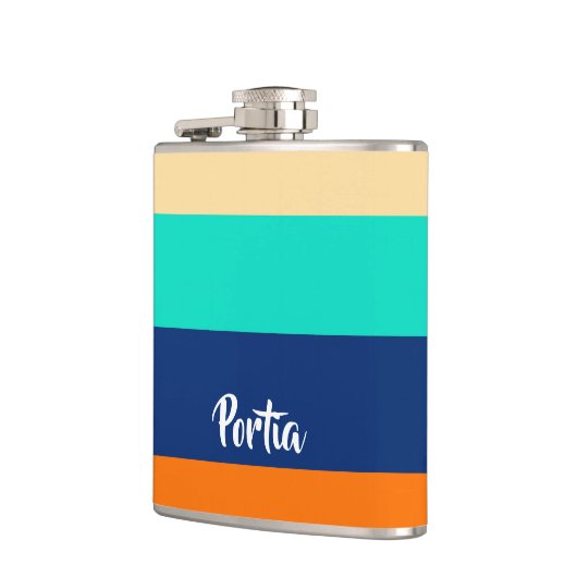 Flasques Lignes multicolores à motifs (Gauche)