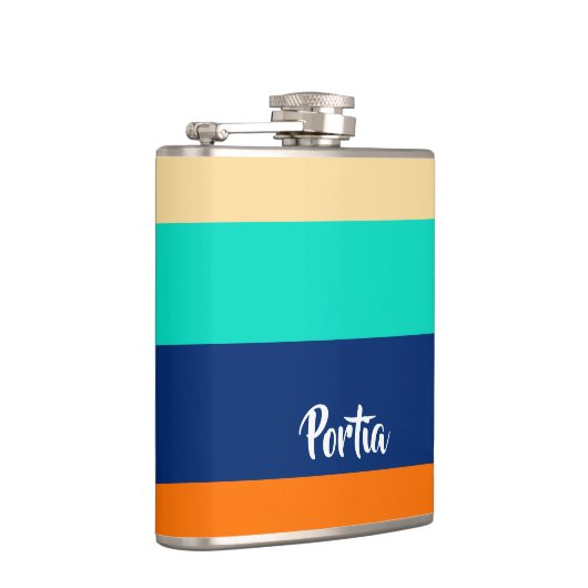 Flasques Lignes multicolores à motifs (Droite)