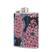 Flasques Lilac rose sur bleu foncé (Gauche)