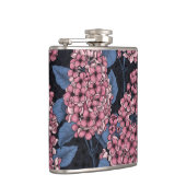 Flasques Lilac rose sur bleu foncé (Droite)