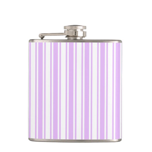 Flasques Lilac violet et blanc bonbons rayures (Devant)