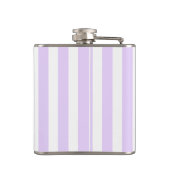 Flasques Lilac violet et blanc bonbons rayures (Dos)