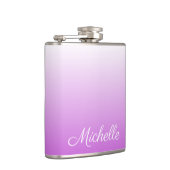 Flasques Lilac violet ombre nom personnalisé (Droite)