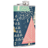 Flasques L'Illustration Festive Des Arbres De Noël. (Droite)