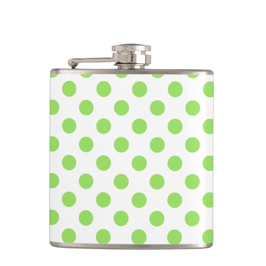 Flasques Lime et pois blancs (Devant)