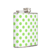 Flasques Lime et pois blancs (Droite)