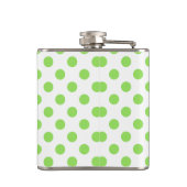 Flasques Lime et pois blancs (Dos)