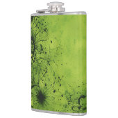 Flasques Lime Green Grunge with Black Accents (Gauche)