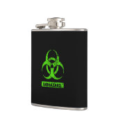 Flasques Lime Neon Vert Produits Chimiques Bio-Hazard Graph (Gauche)