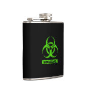 Flasques Lime Neon Vert Produits Chimiques Bio-Hazard Graph (Droite)