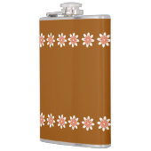 Flasques Limite de bordure Fleur Retro Terre Brown (Gauche)