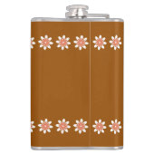 Flasques Limite de bordure Fleur Retro Terre Brown (Dos)