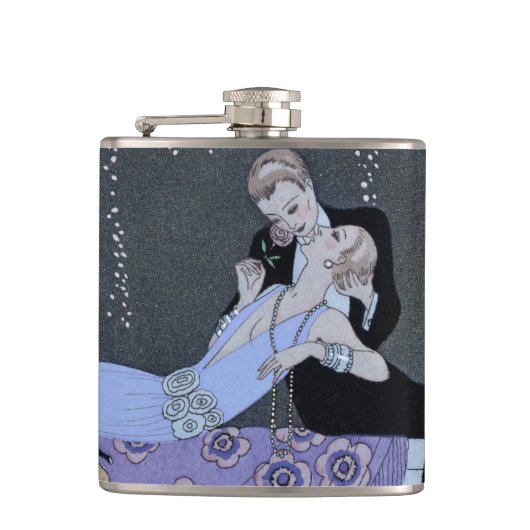 Flasques L'incendie, illustration pour 'Fetes Galantes' de  (Devant)