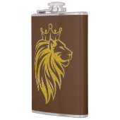 Flasques Lion Avec Couronne - Style Or 2 (Gauche)