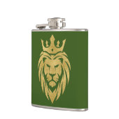 Flasques Lion Avec Couronne - Style Or 3 (Gauche)