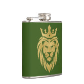Flasques Lion Avec Couronne - Style Or 3 (Droite)