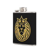 Flasques Lion Avec Couronne - Style Or 4 (Gauche)
