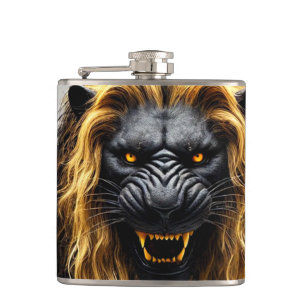 Flasques Lion en colère