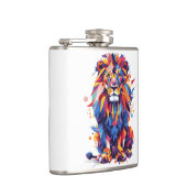 Flasques Lion géométrique coloré (Droite)