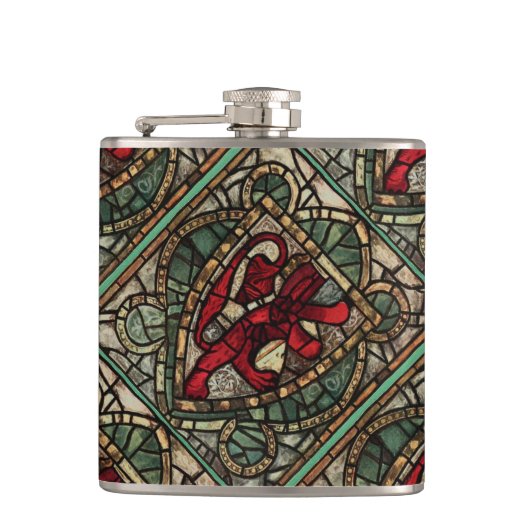 Flasques "Lion héraldique" (Devant)