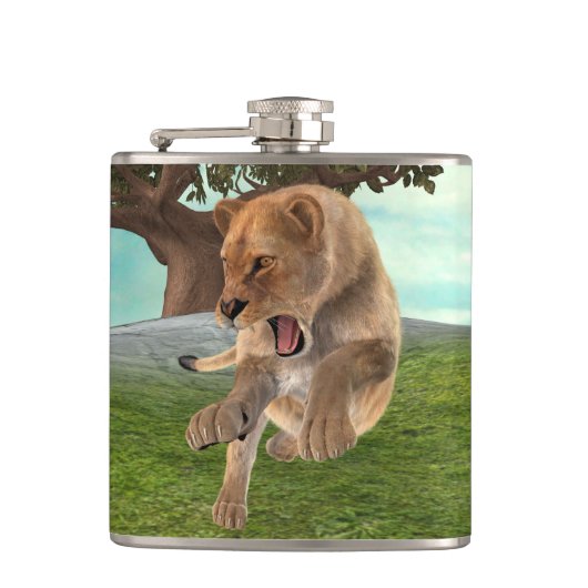 Flasques Lionne Chasseuse (Devant)