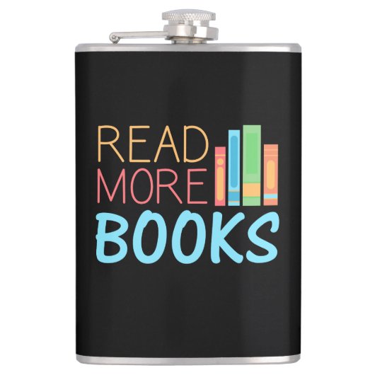 Flasques Lire plus de livres (Devant)