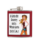 Flasques Little Bit Country et toute une Lotta DIVA! (Devant)