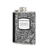 Flasques Livre de composition personnalisé Noir/Blanc École (Gauche)