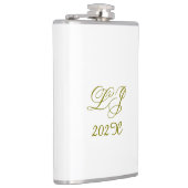 Flasques LJ Monogram Élégant Mariage moderne (Droite)