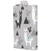 Flasques Llama cactus montagnes, motif sans soudure. (Gauche)