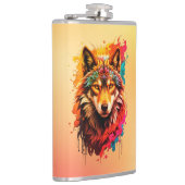 Flasques Logo animal Wolf Design-87694 (Droite)