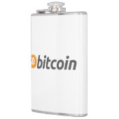 Flasques Logo Bitcoin grand avec symbole Bitcoin orange (Gauche)