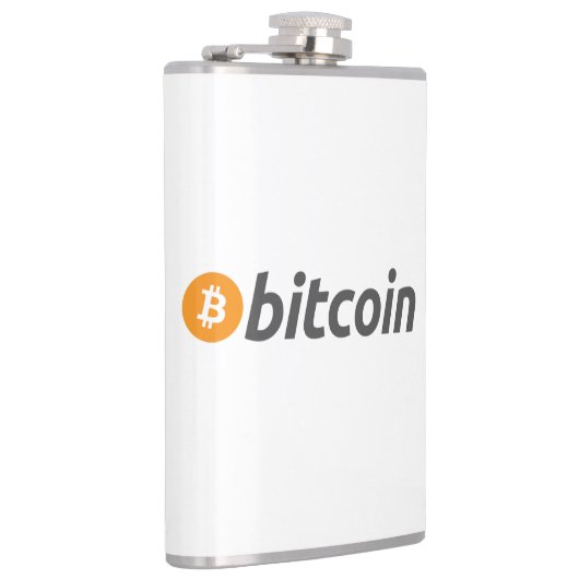 Flasques Logo Bitcoin grand avec symbole Bitcoin orange (Droite)