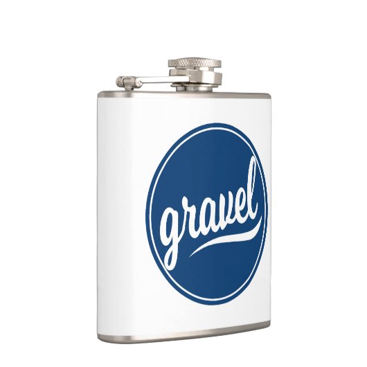 Flasques Logo bleu Gravel Cycling (Droite)