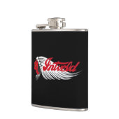 Flasques Logo de moto vintage noir (Gauche)
