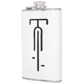 Flasques Logo de vélo minimum Rétro, Cyclisme et Louveur de (Gauche)