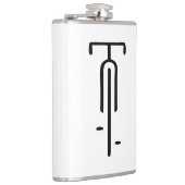 Flasques Logo de vélo minimum Rétro, Cyclisme et Louveur de (Droite)