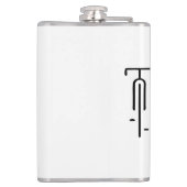 Flasques Logo de vélo minimum Rétro, Cyclisme et Louveur de (Dos)