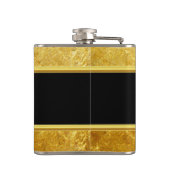 Flasques Logo du service d'incendie Or et insigne arrière o (Dos)